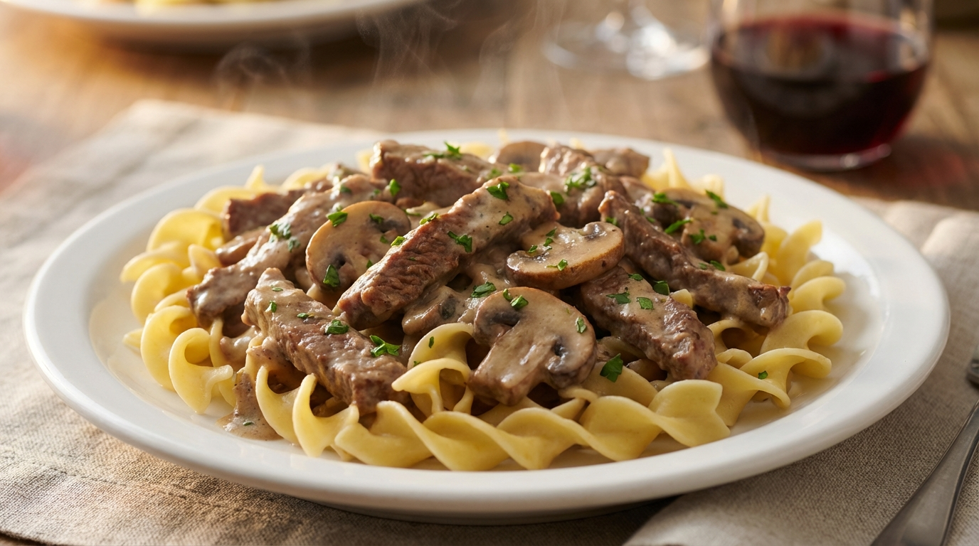 Beef Stroganoff